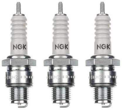 3x Zündkerze B6HS Kurzgewinde passend für Puch Maxi N, S, X30, X40, X50 – Mofa Moped Mokick Zündkerzen Set – 3 Stück