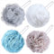 Shower Puff Bath Sponge - Extra Soft Shower Loofah for Scrubbing & Exfoliating | Multicolor Shower Sponge - Comfortable Body Puff (Multicolor Pack of 4)