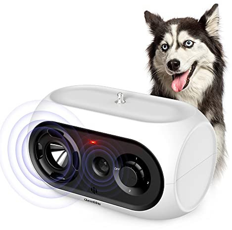 Bubbacare Ultraschall Hunde, Automatisches Anti Bellen Gerät 100% Sicher, Wasserdichter Anti-Bell-gerät, Wiederaufladbares Antibell für Kleine Mittel Große Hunde, Antibell Hund Innen & Außenbereich