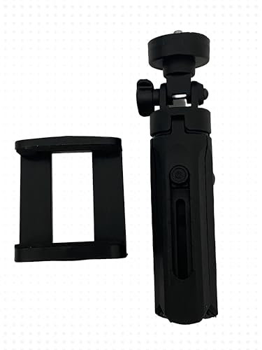 Mini trípode portátil para móvil y cámara - Ajustable, Plegable y Ligero, Soporte Universal Ideal para fotografía y vídeo