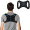 WVWMYM Back Brace Posture Corrector, Shoulder Posture Brace Men Women Adjustable and Breathable Back Straightener Posture Corrector for Shoulder Pain Prevention Posture Correction (Black, L-XL)
