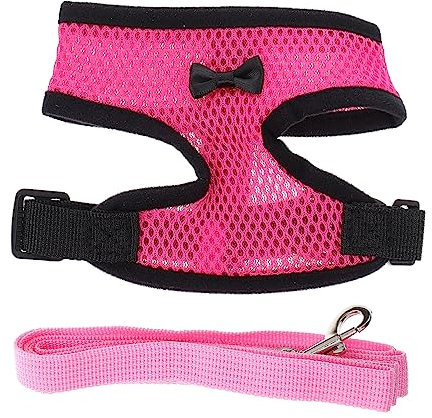 VANZACK Huhn-Enten-Gans-Weste klein Hühner Geschirr Hahnleine Hahn-Zugriemen Henne Seil ziehen Henne Weste Zugseil im Freien zu Fuß Zugseil Haustier Zubehör Sandwich-Mesh