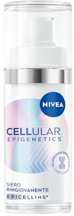 NIVEA Cellular Epigenetics Siero Ringiovanente 30 ml, Siero viso antirughe che riduce i segni dell'età in 2 settimane, Face serum con Acido Ialuronico ed Epicelline, Skincare per tutti i tipi di pelle