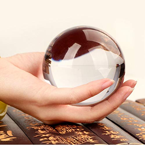 DSJUGGLING 80mm Clear Acrylic Contact Juggling Balls for Beginners & Single Ball Tricks - 3.14 Transparent