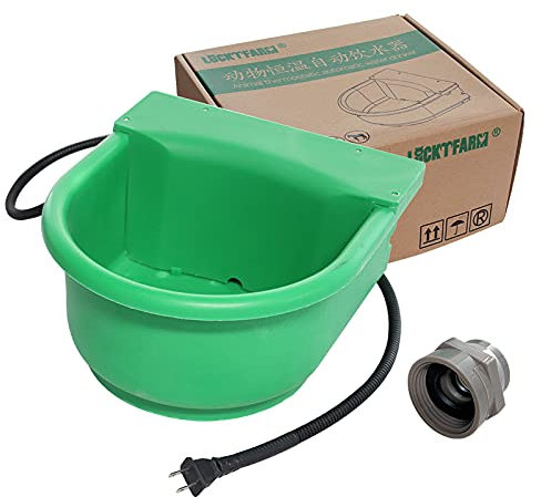 MODUODUO Automatic Heated Dog Water Bowl 1.3Gal 100W Outdoor for Chicken