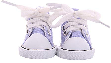 BSTCAR Scarpe per bambole 5,5 cm Mini scarpe classiche molto piccole in tela scarpe in tessuto scarpe giocattolo delle dita bambole, giocattolo per bambini