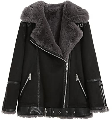 OtoñO E Invierno Gruesas Mujeres Ropa De Doble Cara Piel De Cordero Un Abrigo Piel De Venado Terciopelo Moda Chaqueta CáLida