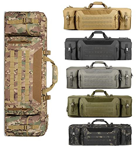 Doppel Waffentasche Für Langwaffen, Taktische Gewehrtasche Mit Abschlie?baren Rei?verschlüssen Und Taschen Für Zubeh?r, Futteral Langwaffenfutteral Für Jagd Und Schie?en, Ganz Einf