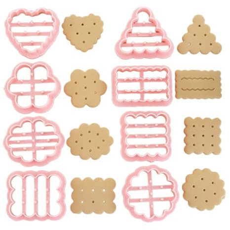 CJQRL 8 Pezzi Tagliabiscotti,3D Pressable Formine per Biscotti,Tagliabiscotti 3D,Stampi Biscotti Plastica,Stampo Biscotti Natalizi per Decorare Biscotto Dolci Torta,Set Formine per Biscotti