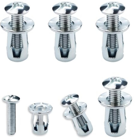 eupdd 30 Piezas M8 Tacos para Cavidades: M8×30mm Tuercas en Forma de Pétalo, Tacos Huecos, Fijaciones para Puertas Huecas, Tacos Huecos de Metal, Anclajes Metálicos para Cavidades, Pared Hueca