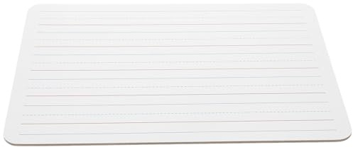 EXAOMBLE Petit Tableau Blanc Effaçable à Sec A4 Double Face avec 4 Lignes et 3 Espaces Tableau D’Écriture Portable pour Garçon et Filles Outil Pédagogique pour Apprentissage Anglais à la