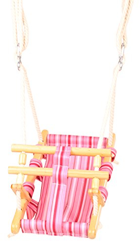 Götz 3402857 Puppenschaukel Engelchen - Zubehör für Babypuppen und Stehpuppen Aller Größen von 27 bis 50 cm - leichtes aufhängen durch Schaukelseile