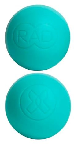 RAD Recovery Rounds - Extra Soft Yoga Deep Tissue Massage Ball Set – Myofascial Release Balls for Feet, Back, Neck, Legs & Arms – Trigger Point & Mobility Therapy (2-Pack)