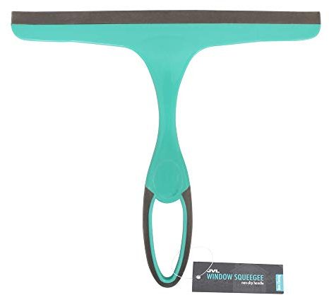 JVL Hand Held Wiper Blade Window Squeegee, Turquoise/Grey,