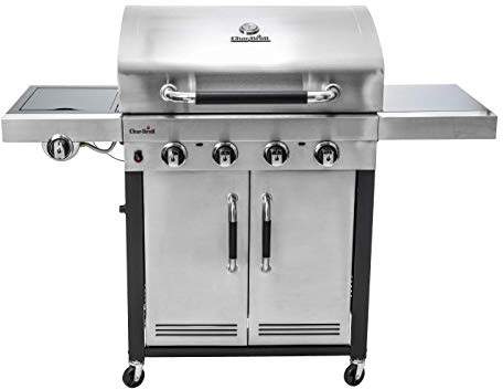 Char-Broil Advantage 445S - 4 Brenner Gasgrill mit Seitenbrenner, Edelstahl