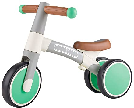 Verstellbares Balance-Dreirad von Hape hellgrau-mintgrün mitwachsend ab 12 Monaten