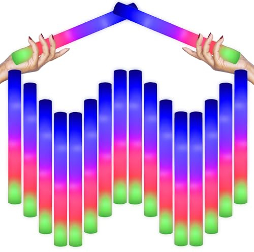 YYYuYong 118 Unidades Palos Led, Navidad Palos led para Bodas, Barras Luminosas, Sticks Luminosos para Fiestas, Palos de Espuma Luminosos con led Multicolor