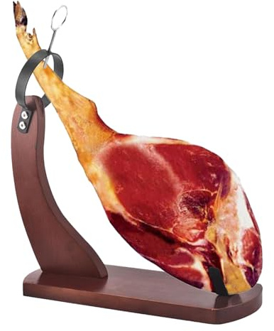 Lumiscent Ham Stand Spain, Wooden Ham Holder Rack With Non slip Pad, Stable Kitchen Stand For Ham Carving