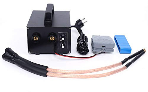 Poste à souder par points pour batterie 6700 W 220 V - Soudeuse professionnelle par points - Soudeuse réglable - Sortie 1600 A - 0,08-0,2 mm - Nickelée