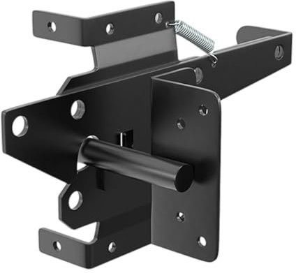 perfk Pestillo de puerta autoblocante de alta resistencia para de madera/PVC, cerradura de puerta con palanca de peso automática de seguridad