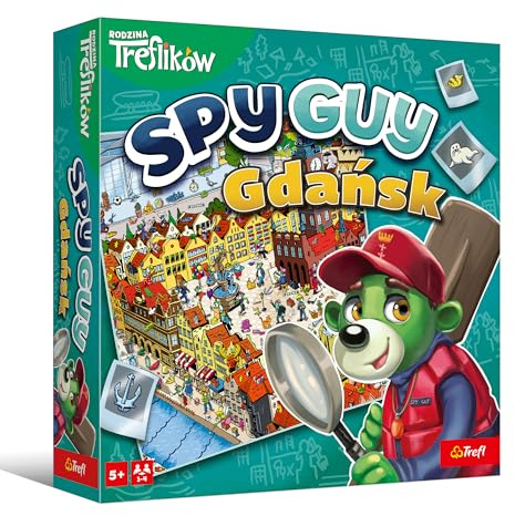 Trefl – Spy Guy Gda – kooperativt observationsspel med stadens sevärdheter, stor lekbräda, familjebrädspel för vuxna och barn från 5 år