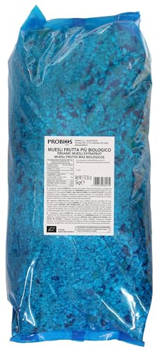 Probios Muesli Rich Fruit Plus - Mix con frutta secca, semi e cereali - Cereale naturale per la colazione - Può contenere tracce di soia, latte, sesamo, arachidi e frutta a guscio - 5 kg