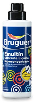 Bruguer Emultín Colorante Líquido Superconcentrado para pinturas y esmaltes Negro 250 ml