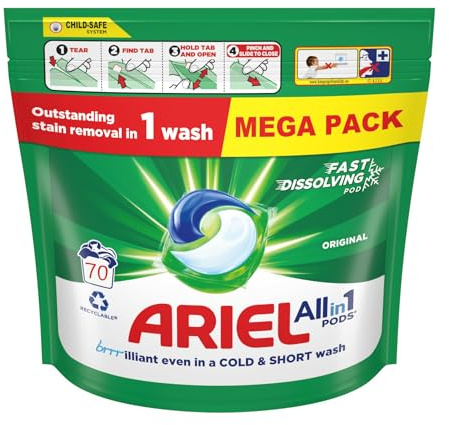 Ariel All in One Pods, 70 lavaggi