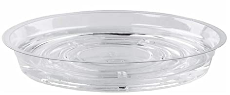 Pflanzen-Tropfschale, Blumentopf-Untersetzer, Pflanzen-Tablett, 10 Stück, Garten-Pflanzen-Untersetzer, Tropfschale, rund, Blumentopf-Basis, Kunststoff, durchsichtiger Snackbehälter, Desktop-Müllaufbew