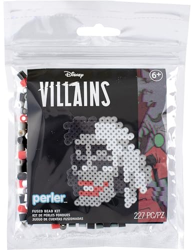 Perler 80-53555 Disney's 101 Dalmatians Cruella Fused Bead Activity Kit, Multicolor, 227 Pieces