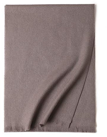 Ullscarf Pure Color Kort skägg Håller varmt, mjukt och bekvämt unisex-sjal Ullgrå