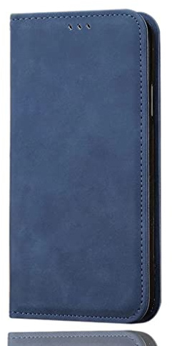 SEAHAI Case for Blackview Wave 8C Leather PU Wallet Folio Stand Case, Ultra-thin Shockproof Cover Kickstand with Credit Card Slots TPU Shell Magnetic Close - Blue