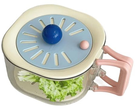 Colino Per Frutta Con Coperchio - Scodella Per Pulire Verdure,Soluzione 2 In 1 Con Manico Pie