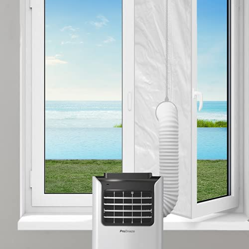 Pro Breeze Fensterabdichtung für Mobiles Klimagerät, Klimaanlage und Wäschetrockner - Air Stop zum Anbringen an Flügelfenstern & Kippfenstern - Fensterabdichtung Klimaanlage, ohne Bohren, 400 x 39 cm