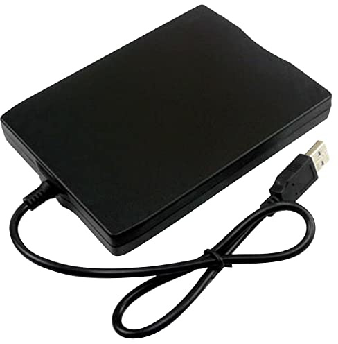 Oikabio Lecteur de Disquette Portable USB 1,44 MB 3,5 Pouces 12 Mbps USB Externe Lecteur de Disquette Portable Disquette FDD pour Ordinateur Portable