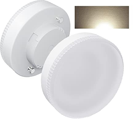 BVCL Lampadina LED GX53, Bianco Naturale 4000K, 10W, 1000 lumen, AC/DC 190-260V, sostituisce le lampadine rotonde GX53 alogene o CFL 100W, non dimmerabile, 2pcs
