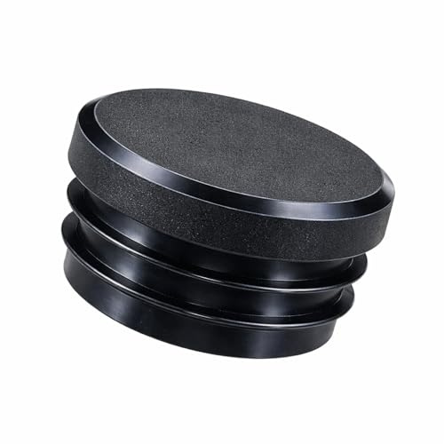 Lot de 4 bouchons à lamelles ronds - Fabriqué en Allemagne - Bouchons en plastique de qualité supérieure - Pour protection de tuyau, capuchons de pieds de chaise, bouchons de fermeture (4, 40 mm)
