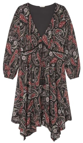 SPRINGFILED, Mujer, Vestido Estampado Corto Picos, Black, M