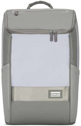 OAK25 Gepäckträgertasche Grün - Daybag Bike - Reflektierender 2-in-1 Tagesrucksack und Tasche für Gepäckträger - Rucksack für Radfahren Alltag Arbeit Reisen - Wasserabweisend