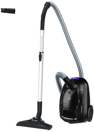 Hoover HE1 Home Compact et Puissant HEZ107HM, Aspirateur Traineau avec Sac, Haute-Performance, Léger, Brosse Tous Sols, Accessoire 2en1, Filtre EPA Lavable, Capacité 2,5L, Vidage Facile