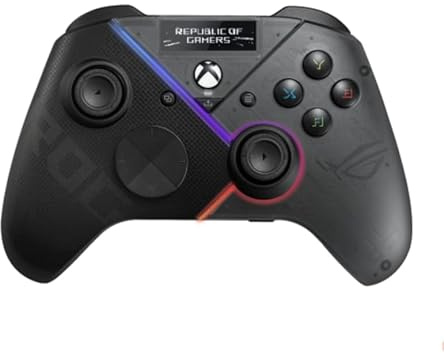 ASUS ROG Raikiri Pro Gaming Controller, Built-in OLED display, OLED 1.3” with 128x40 resolution, Up to 48-hour battery life, For PC and Xbox (Renewed)