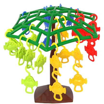 Monkey Balance Tree Game – Educational Stacking Puzzle Toy | Concentration and Balance Training for Children | Parent-Child Interactive Tabletop Game – Preschool Learning Birthday Party Board Games Se