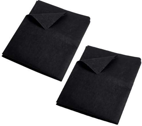 NBEADS 2 Pezzi Tessuto Non Tessuto Geotessile per Pozzi Asciutti 80x200cm Tessuto Filtrante Nero per Avvolgimento Prodotti Drenaggio Sistemi Pozzi Asciutti Acque Meteoriche