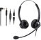 Mairdi 2,5mm Telefon Headset mit Noise Cancelling Mikrofon Dual Festnetztelefone Kopfhörer für Panasonic Cisco SPA Siemens Gigaset Polycom DECT Schnurlostelefon