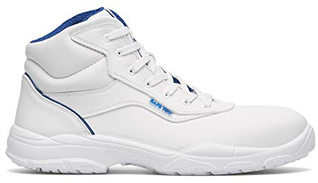 Exena Chaussures de travail Chaussures de sécurité S2 Lacets Pearl Blanc avec capuchon de protection alimentaire, Gastro, - Blanc - Blanc., 44 EU