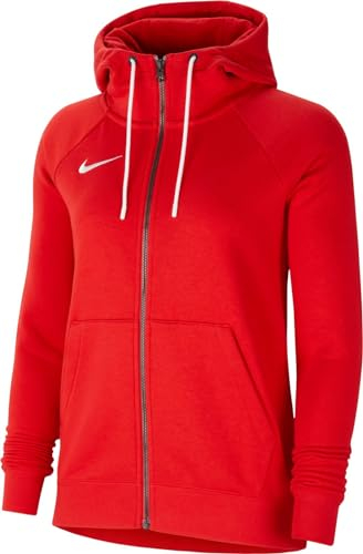Nike Damen W Nk FLC Park20 Fz Hoodie Kapuzenjacke, University Red/White/White, M EU