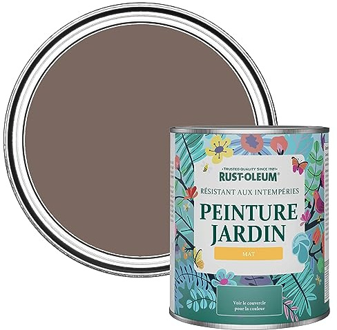 Rust-Oleum Brown Mould Resistant Garden Paint in Matt Finish - River's Edge 750ml