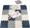 Antrect Puzzlematte Baby Puzzlematte Kinder 18 Teile Schaumstoffmatte Kinderspielteppich Spielmatte Bodenschutzmatte für Baby Kinder, 30 x 30 x 1,2 cm, 1,6m² große Yogamatte