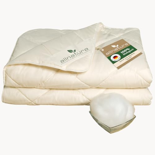 allnatura Lyovita Lycocell-Duo - Edredón de invierno (135 x 200 cm, ideal para 4 estaciones, transpirable, relleno de lyocell/tencel, apto para alérgicos)