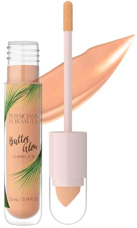 Physicians Formula Butter Glow Corrector, Correttore Viso Leggero con Applicatore a Doppia Estremità, Infuso con Ingredienti Illuminanti e Idratanti, Pesca